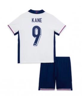 Inghilterra Harry Kane #9 Maglia Gara Casa Repliche Europei 2024 Bambino